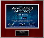 Avvo Rated 2012