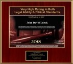 Very Hight Ratings in Both Legal Ability & Ethical Standards