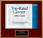 Top Rated Lawyer John d. Lueck 2018