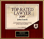 Top Rated Lawyer John d. Lueck 2019