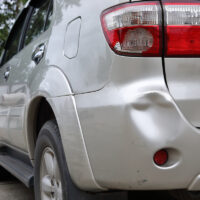 Aftermath of a low speed rear-impact car accident Aftermath of a low speed rear-impact car accident