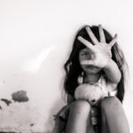 little girl with hand up little girl with hand up