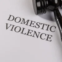 Domestic Violence Legal Document with Gavel – Family Law and Protection Order Concept